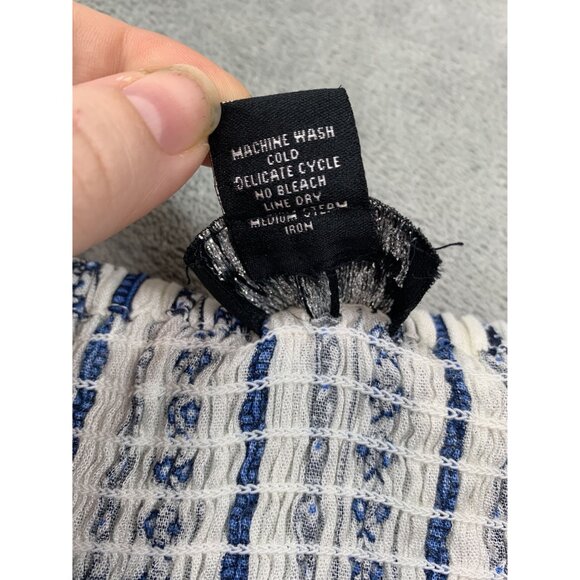 Step In Style Off-Shoulder Womens Large Top With Tassel Bell Sleeves Rayon Fairy - Picture 4 of 9